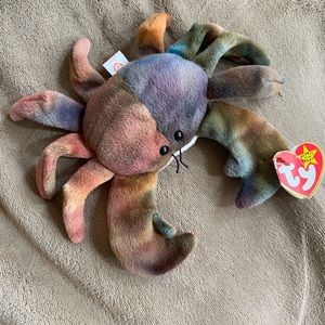 Claude the crab beanie baby